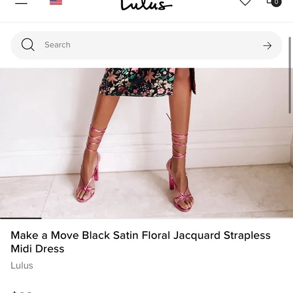 Lulu’s Floral Strapless Dress - Picture 13 of 13